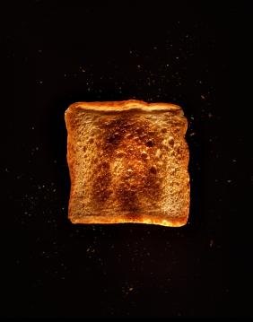 face of christ in burned toast